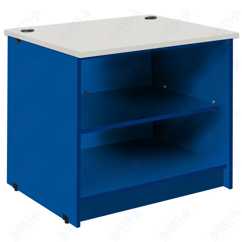 Circulation Desk Units with 2 Open Shelves (88002 Z30) - SchoolOutlet