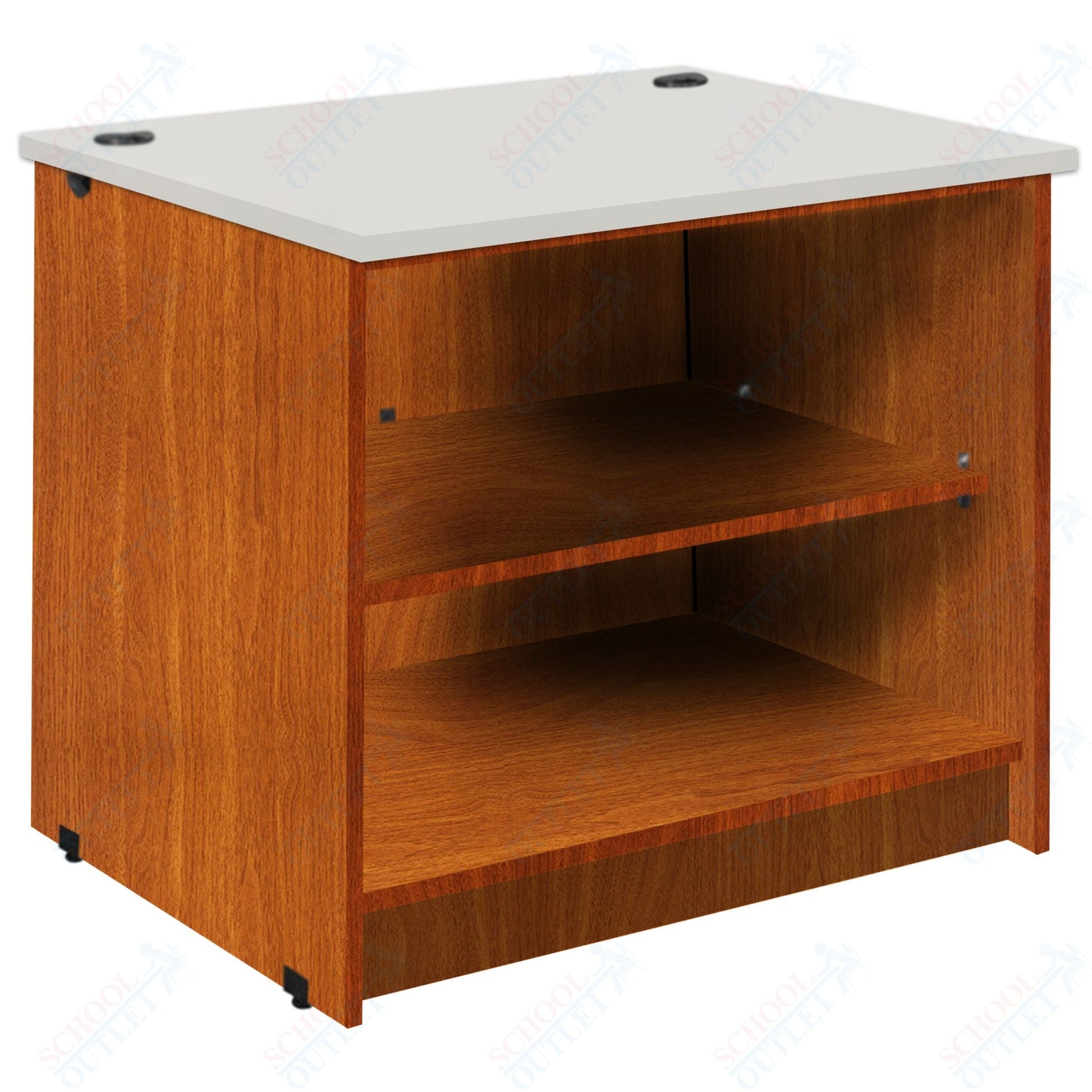 Circulation Desk Units with 2 Open Shelves (88002 Z30) - SchoolOutlet