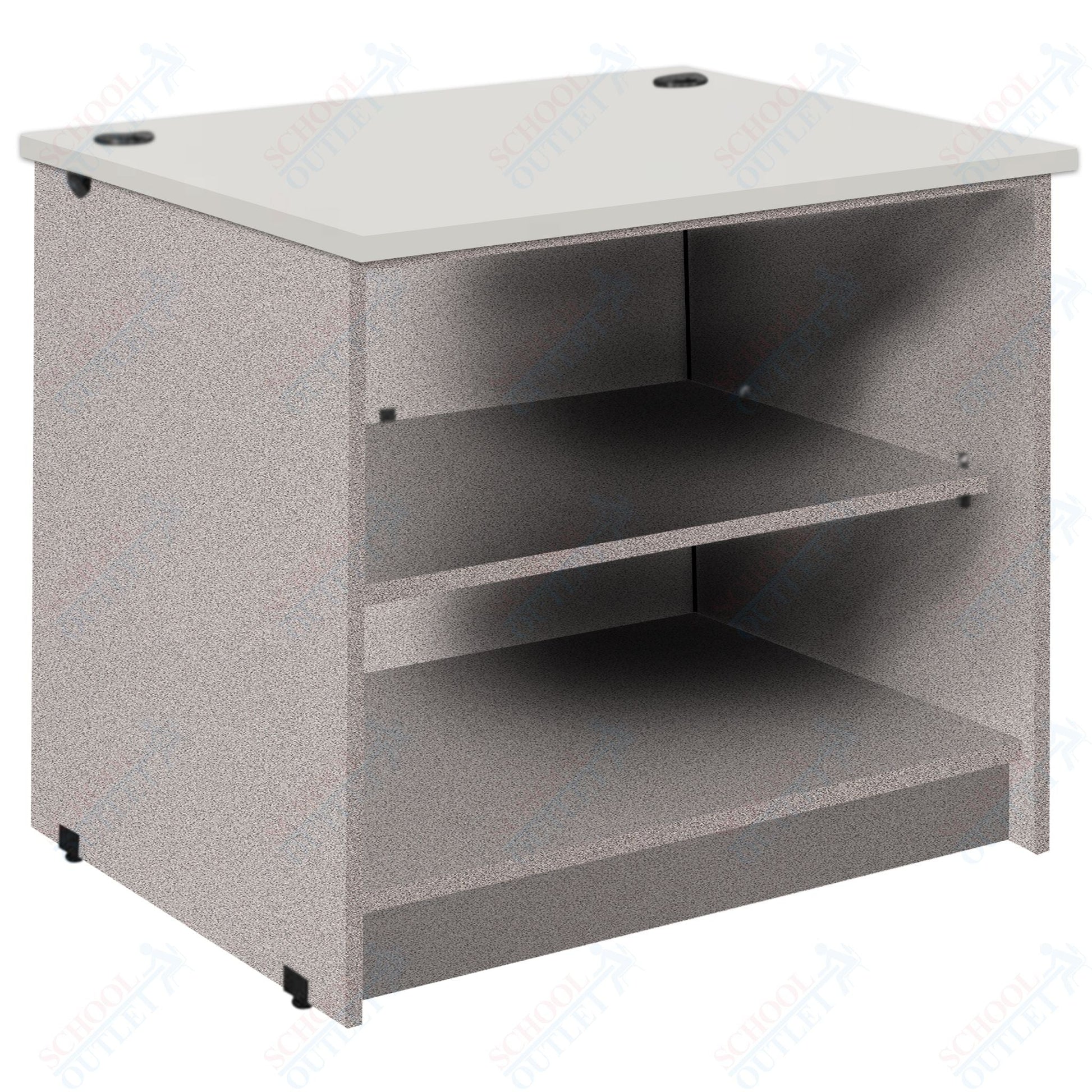 Circulation Desk Units with 2 Open Shelves (88002 Z30) - SchoolOutlet