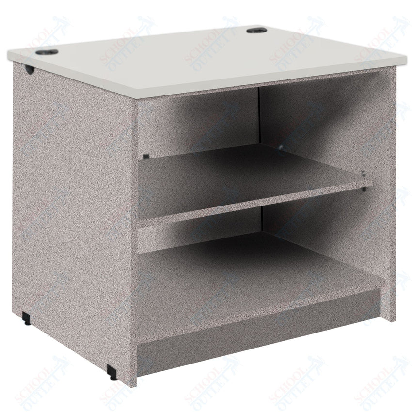 Circulation Desk Units with 2 Open Shelves (88002 Z30) - SchoolOutlet