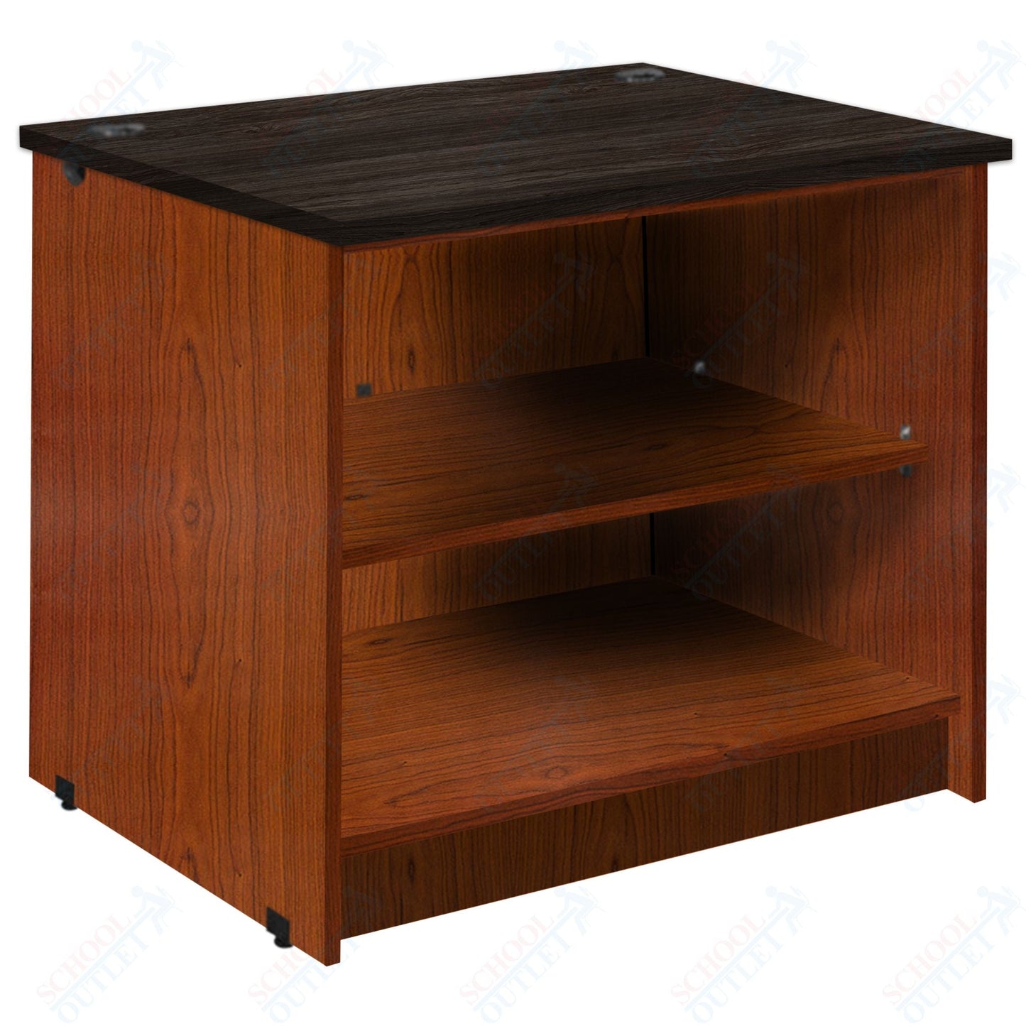 Circulation Desk Units with 2 Open Shelves (88002 Z30) - SchoolOutlet