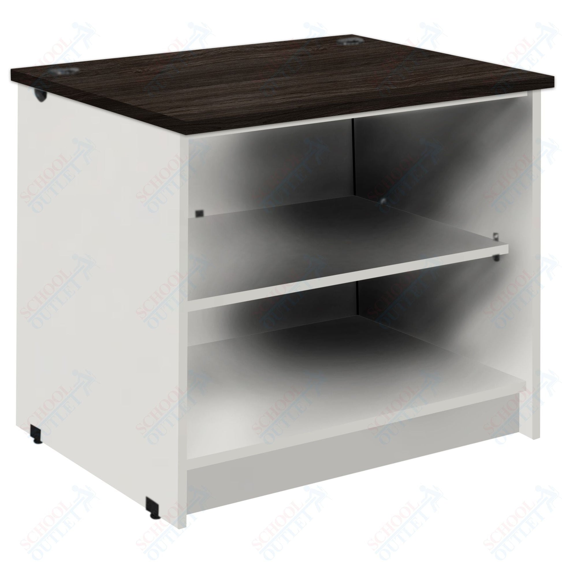 Circulation Desk Units with 2 Open Shelves (88002 Z30) - SchoolOutlet