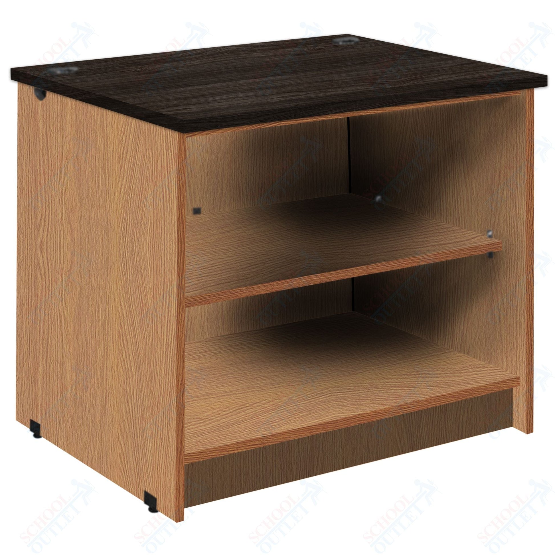 Circulation Desk Units with 2 Open Shelves (88002 Z30) - SchoolOutlet