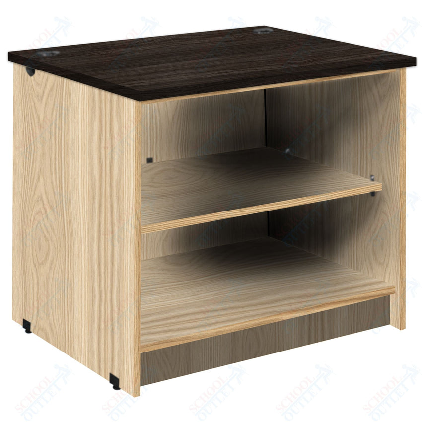 Circulation Desk Units with 2 Open Shelves (88002 Z30) - SchoolOutlet