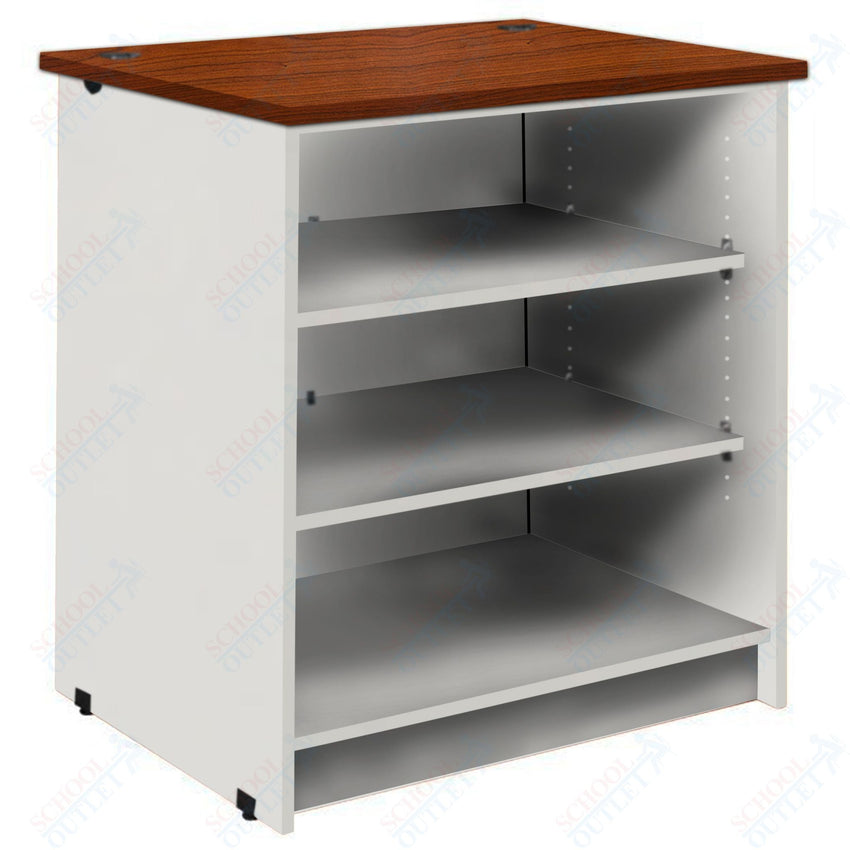 Circulation Desk Units with 3 Open Shelves (88002 Z40) - SchoolOutlet