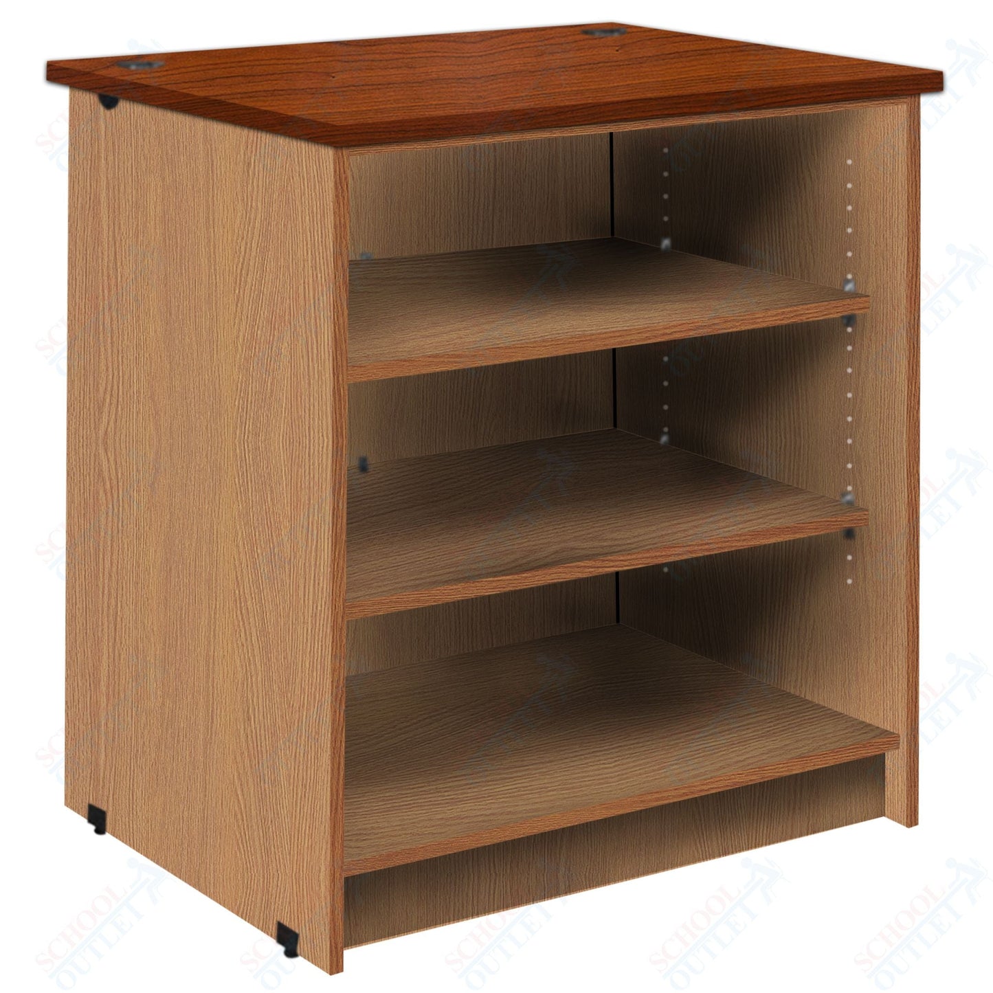 Circulation Desk Units with 3 Open Shelves (88002 Z40) - SchoolOutlet