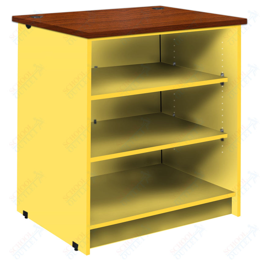 Circulation Desk Units with 3 Open Shelves (88002 Z40) - SchoolOutlet