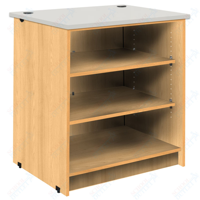 Circulation Desk Units with 3 Open Shelves (88002 Z40) - SchoolOutlet