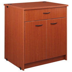 Lockable Circulation Desk Station with Drawer and Adjustable Shelf Unit (88012 H40)