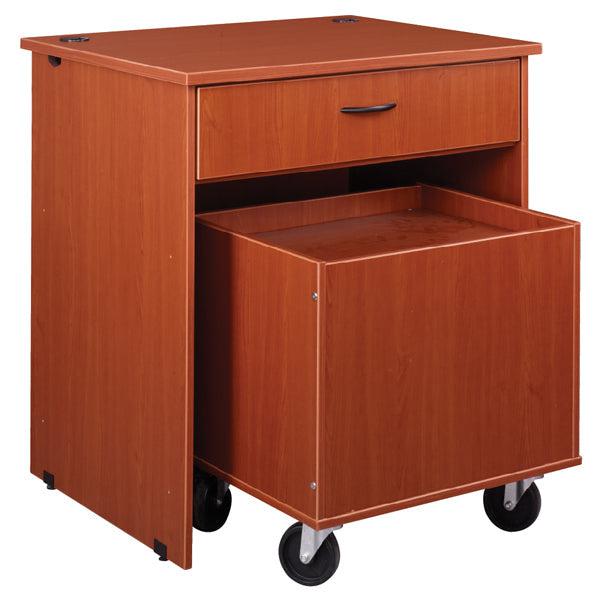 Lockable Circulation Desk Station with Drawer and Book Return (88028 H40) - SchoolOutlet