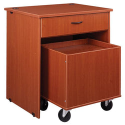 Lockable Circulation Desk Station with Drawer and Book Return (88028 H40)