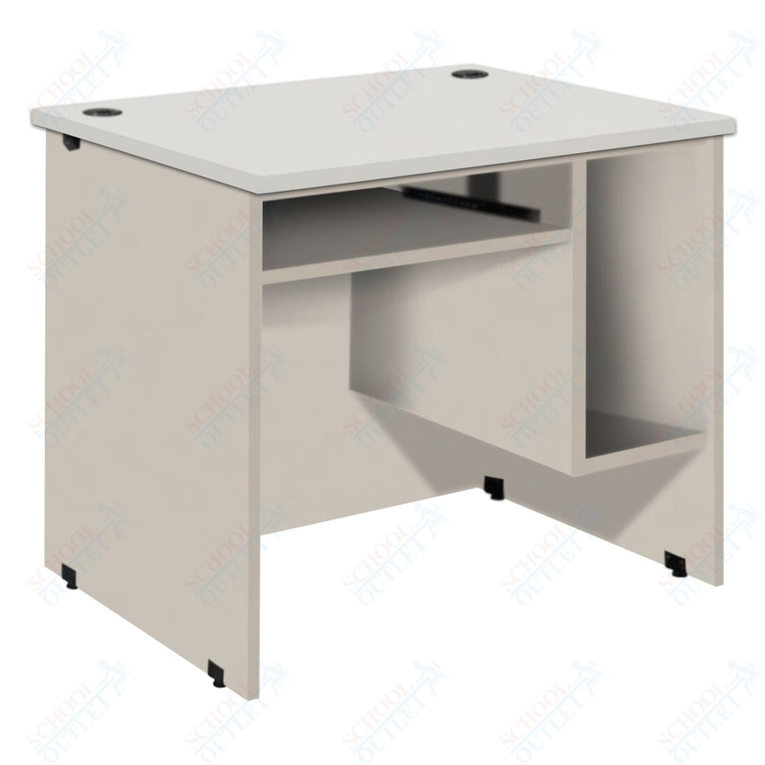 CPU station with Pullout Keyboard Tray and CPU Compartment (88032 Z30) - SchoolOutlet