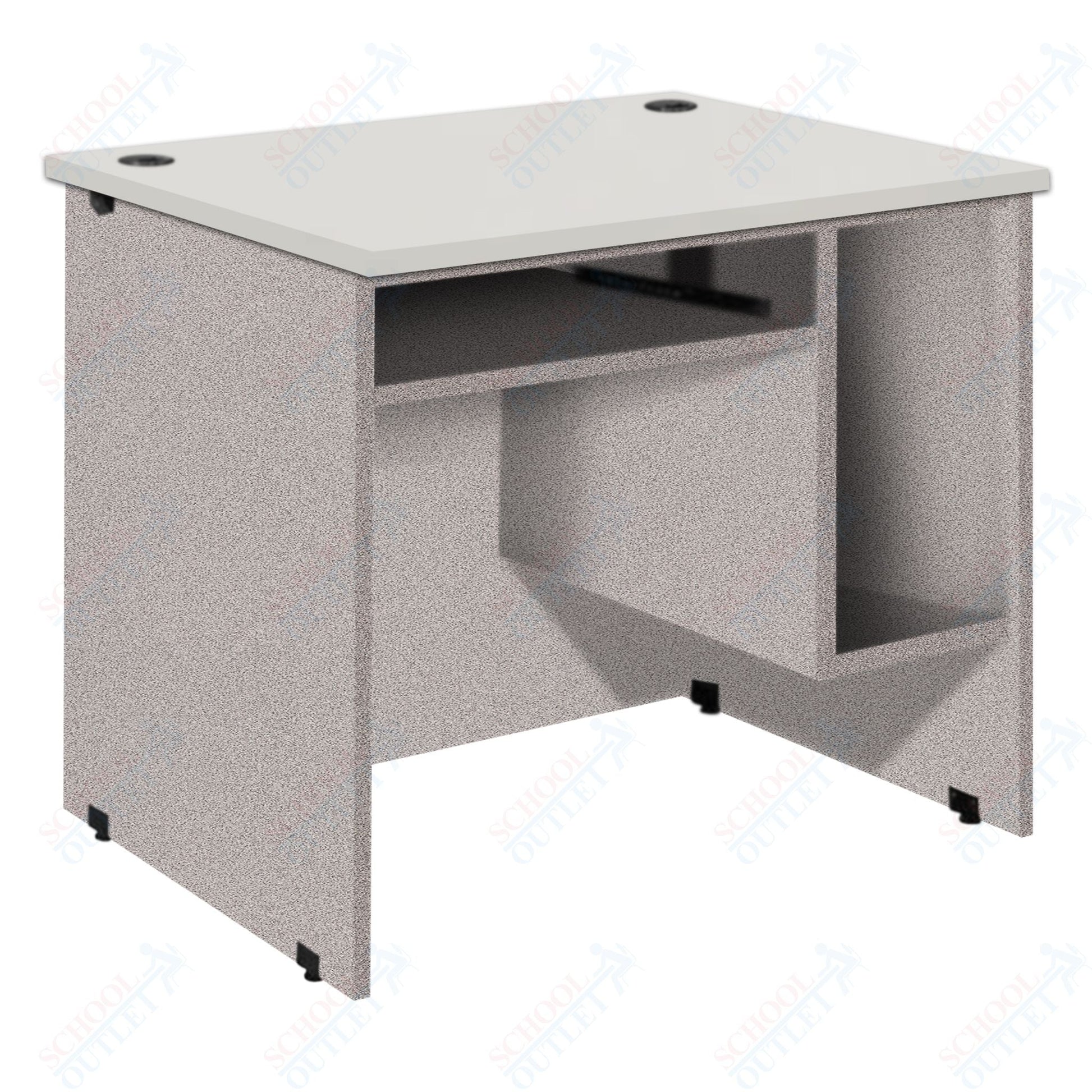 CPU station with Pullout Keyboard Tray and CPU Compartment (88032 Z30) - SchoolOutlet