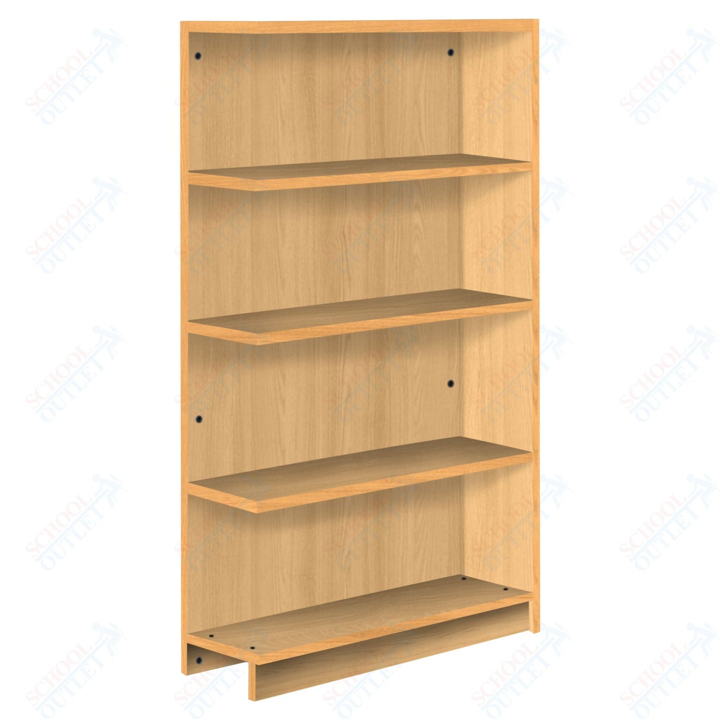 Single Face Adder 3 Adjustable Shelves Bookcase (88206 Z61) - SchoolOutlet