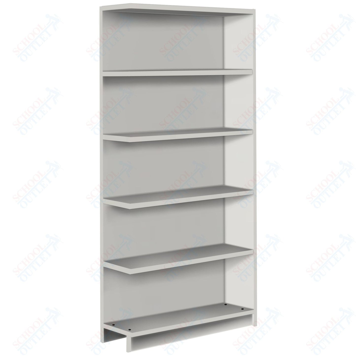 Single Face Adder 4 Adjustable Shelves Bookcase (88208 Z74) - SchoolOutlet