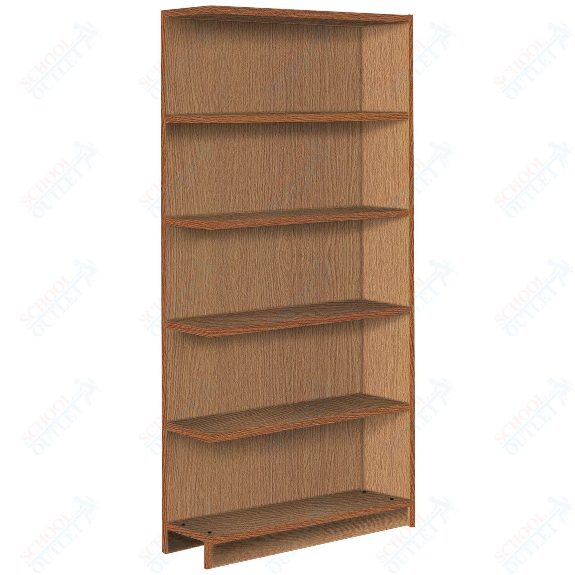 Single Face Adder 4 Adjustable Shelves Bookcase (88208 Z74) - SchoolOutlet