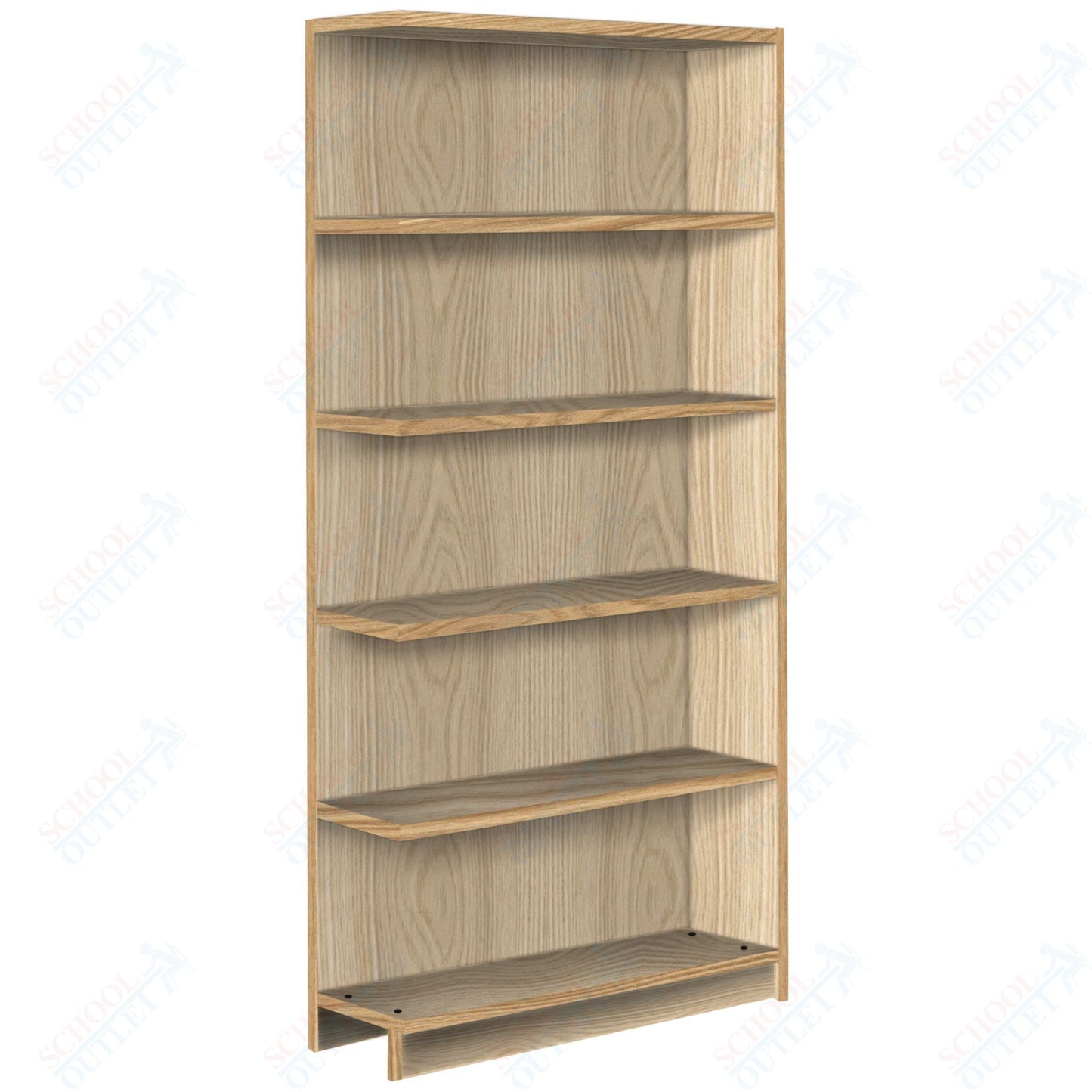 Single Face Adder 4 Adjustable Shelves Bookcase (88208 Z74) - SchoolOutlet