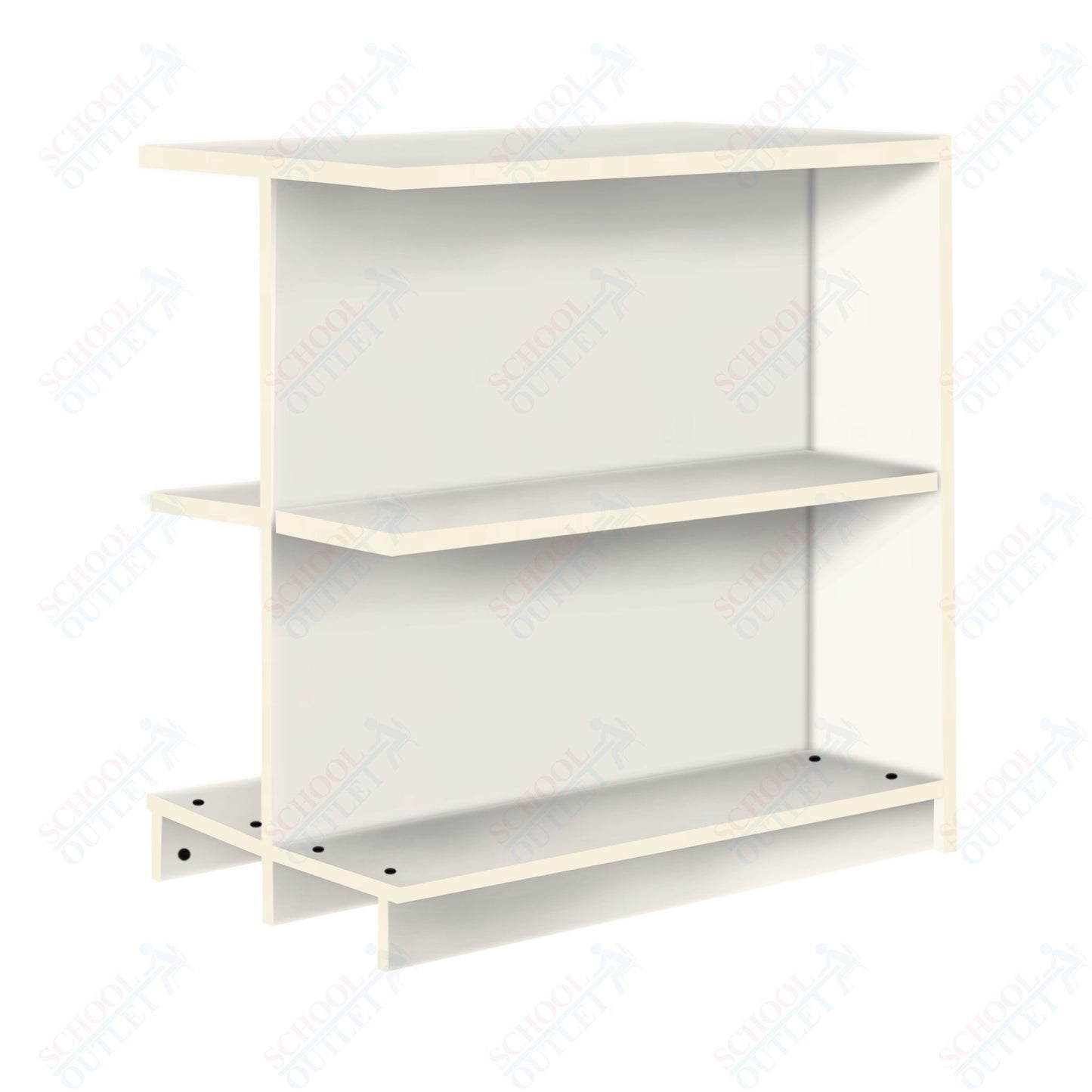 Double Face Starter 2 Adjustable Shelves each Face Bookcase (88252 Z39) - SchoolOutlet