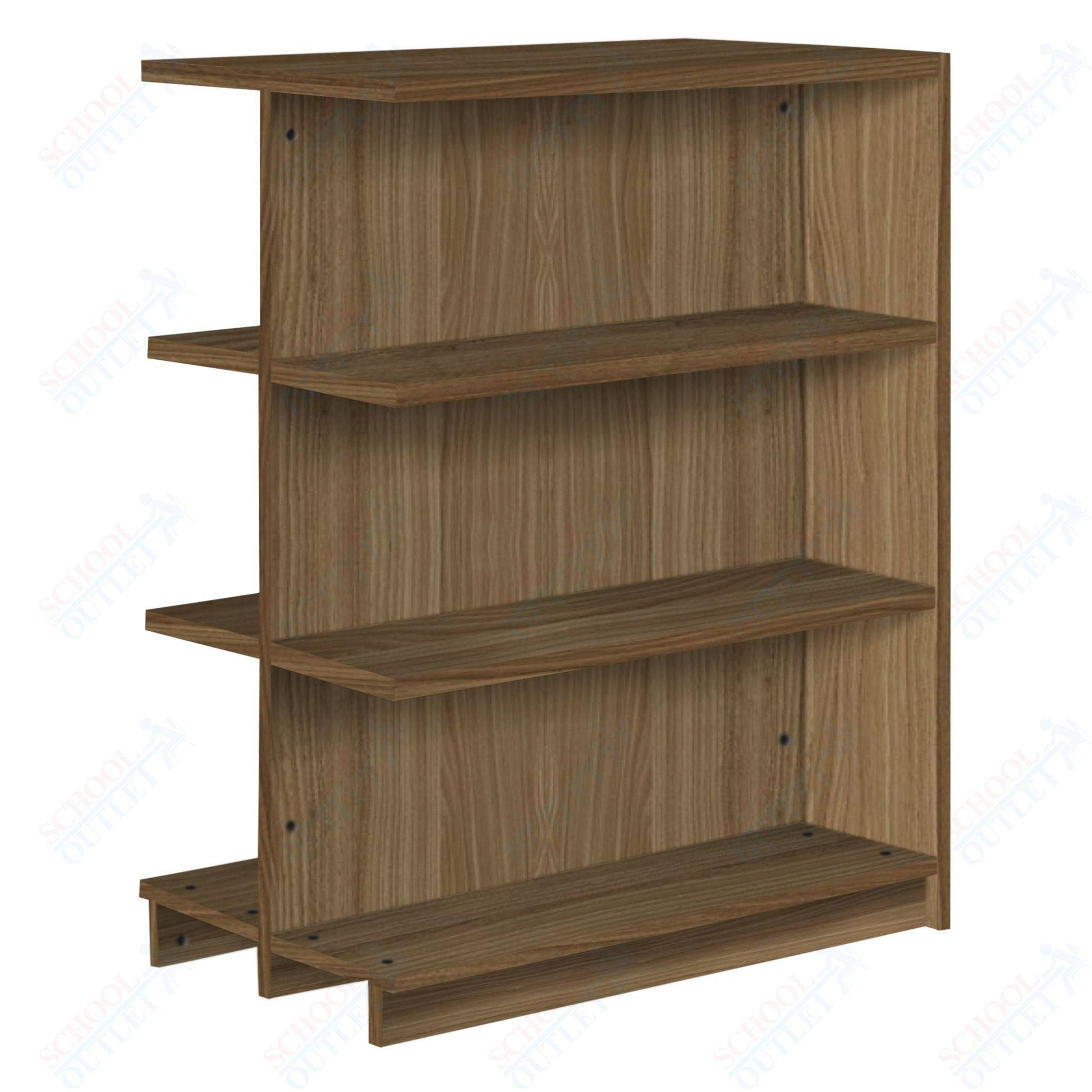 Double Face Adder 2 Adjustable Shelves each Face Bookcase (88254 Z47) - SchoolOutlet