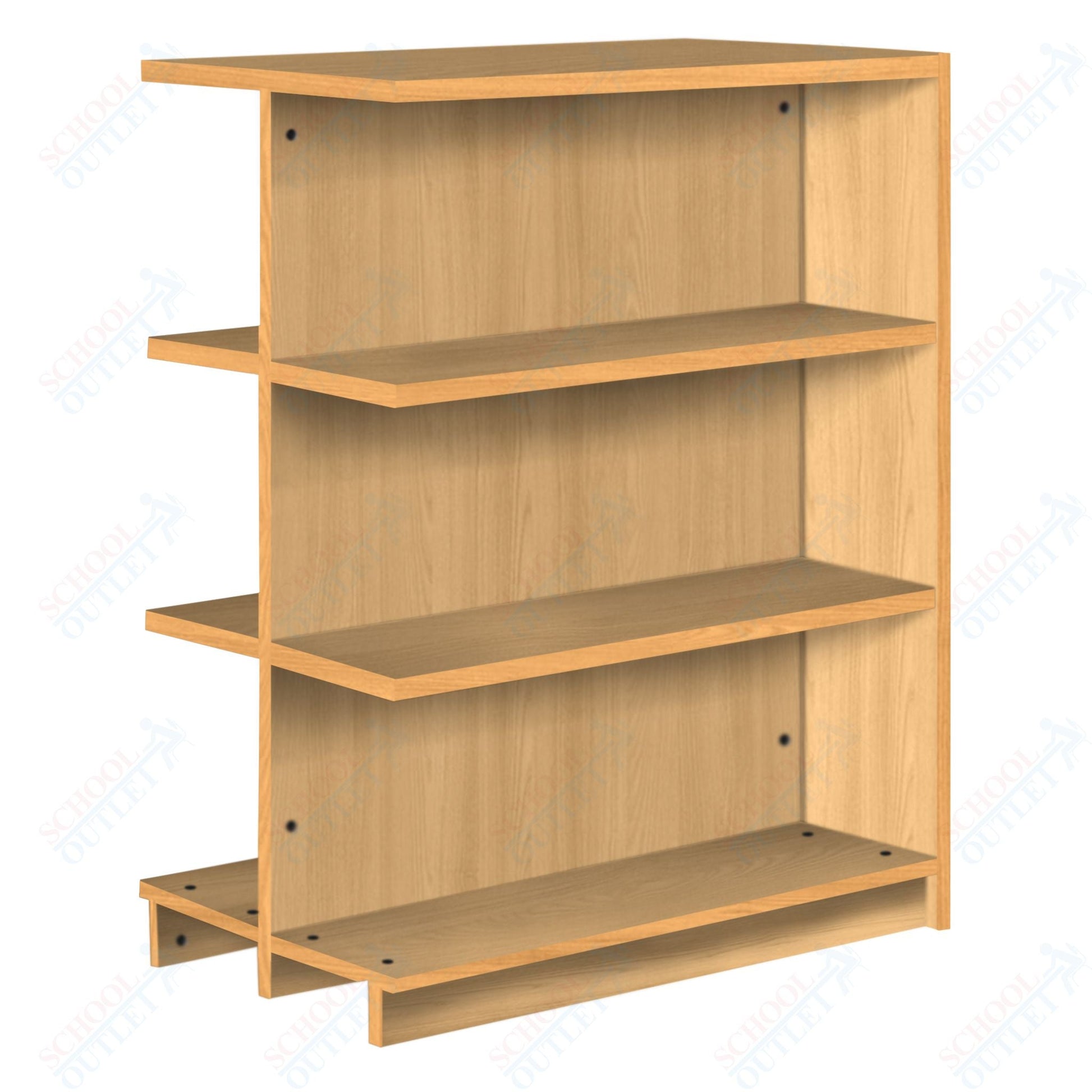 Double Face Adder 2 Adjustable Shelves each Face Bookcase (88254 Z47) - SchoolOutlet