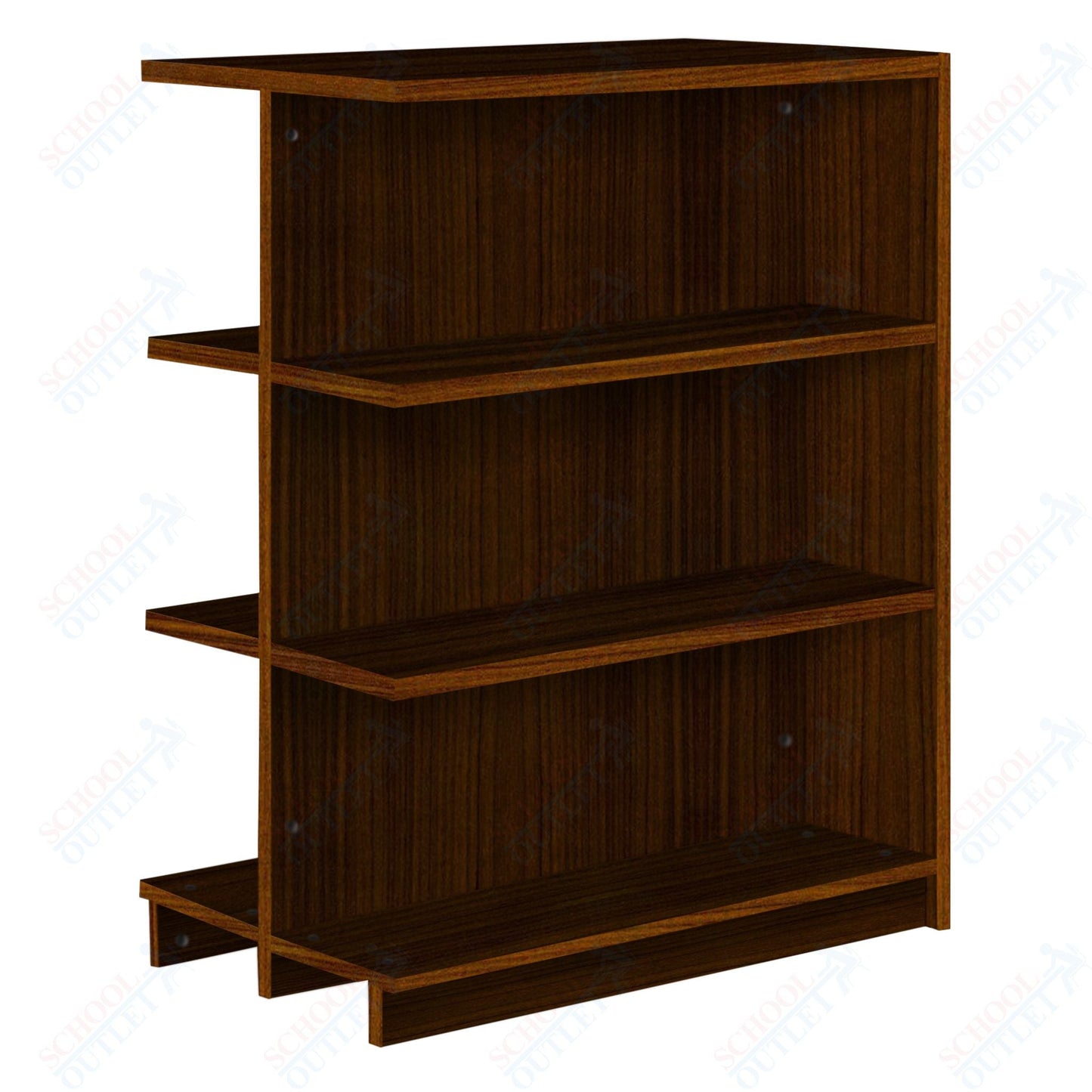 Double Face Adder 2 Adjustable Shelves each Face Bookcase (88254 Z47) - SchoolOutlet