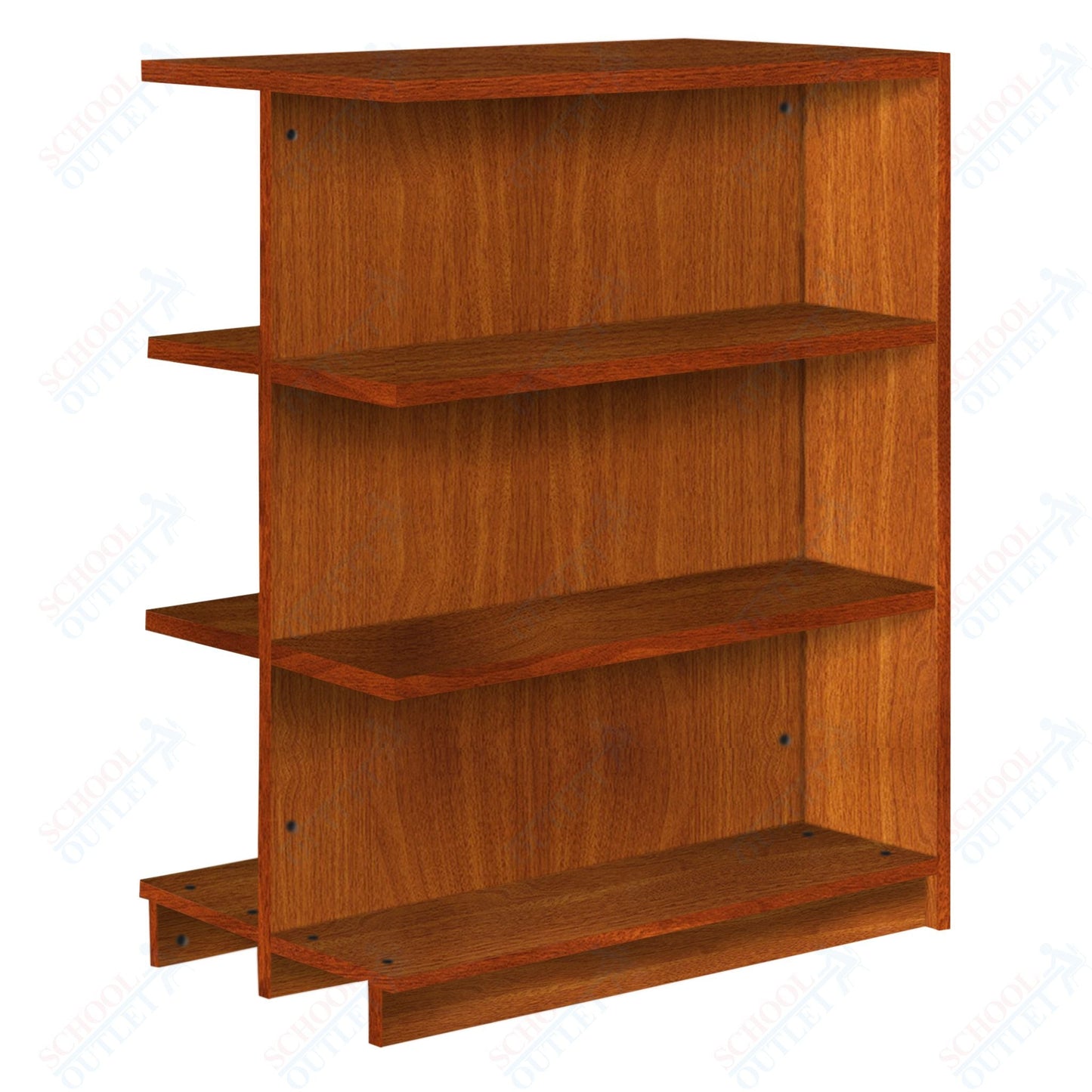 Double Face Adder 2 Adjustable Shelves each Face Bookcase (88254 Z47) - SchoolOutlet