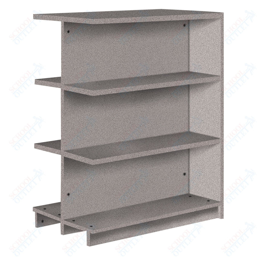 Double Face Adder 2 Adjustable Shelves each Face Bookcase (88254 Z47) - SchoolOutlet