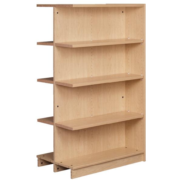 Double Face Adder 3 Adjustable Shelves each Face Bookcase (88256 Z61) - SchoolOutlet