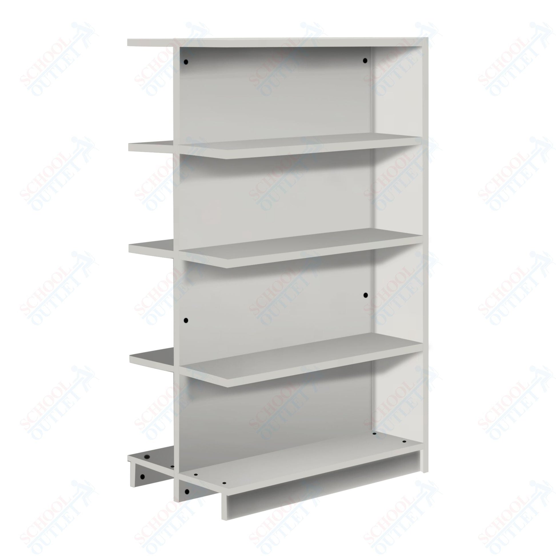 Double Face Adder 3 Adjustable Shelves each Face Bookcase (88256 Z61) - SchoolOutlet