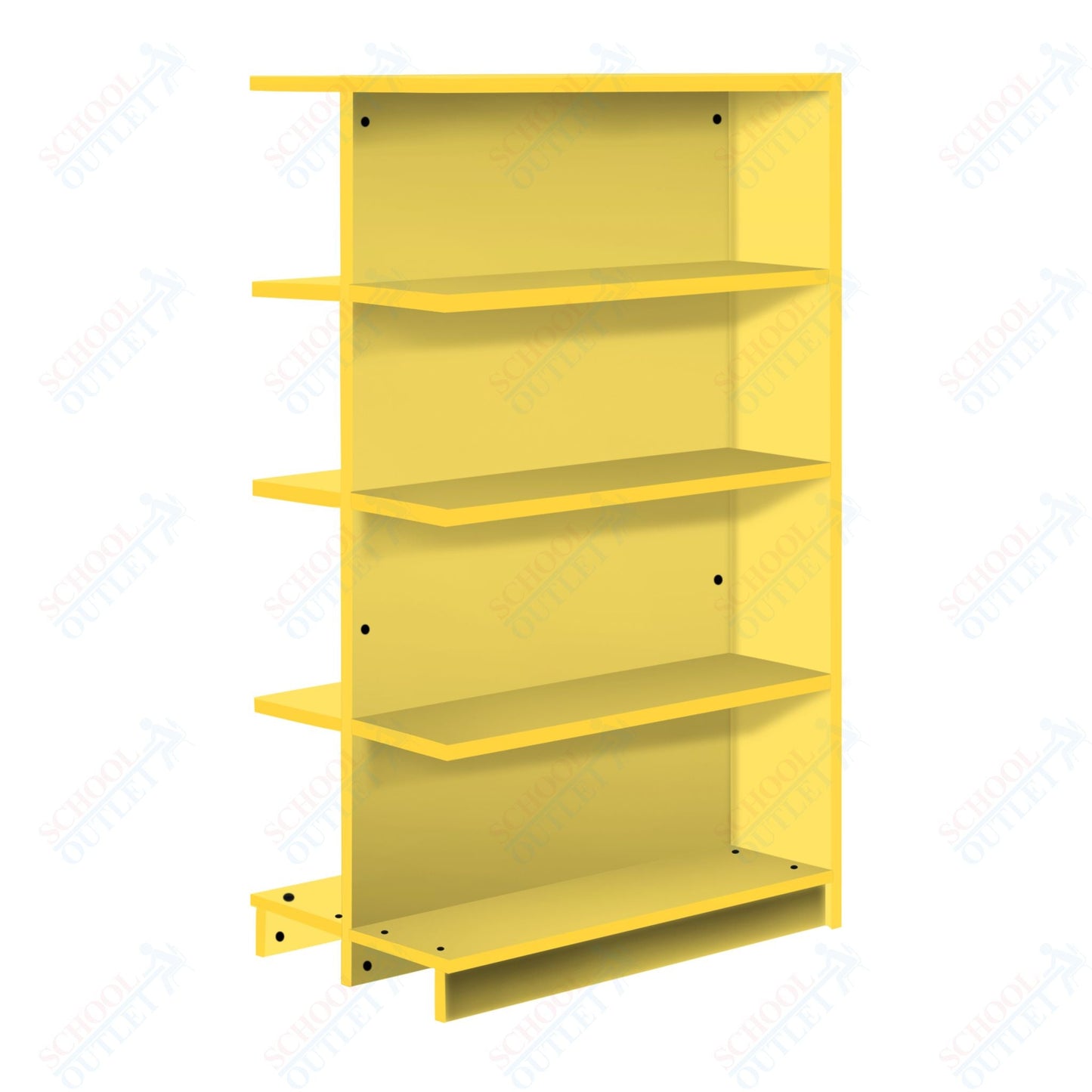 Double Face Adder 3 Adjustable Shelves each Face Bookcase (88256 Z61) - SchoolOutlet