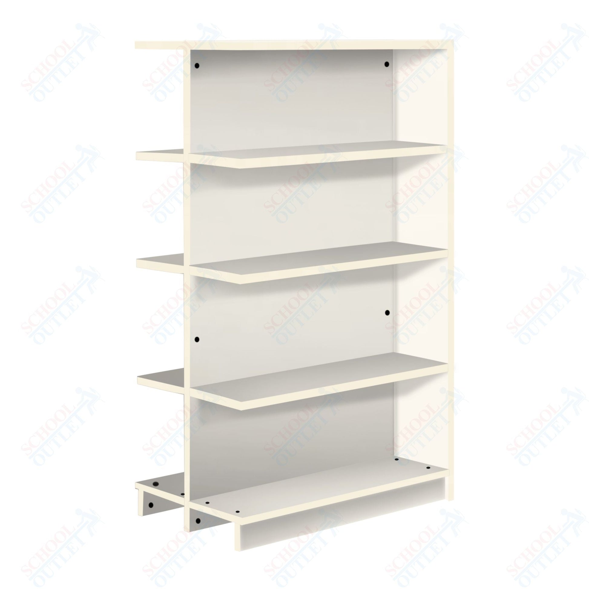 Double Face Adder 3 Adjustable Shelves each Face Bookcase (88256 Z61) - SchoolOutlet