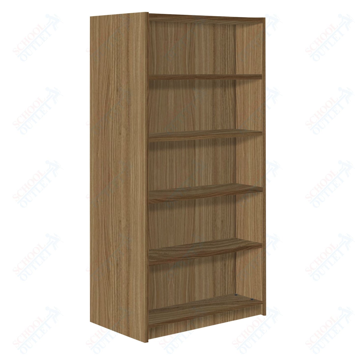 Double Face Starter 4 Adjustable Shelves each Face Bookcase (88257 Z74) - SchoolOutlet