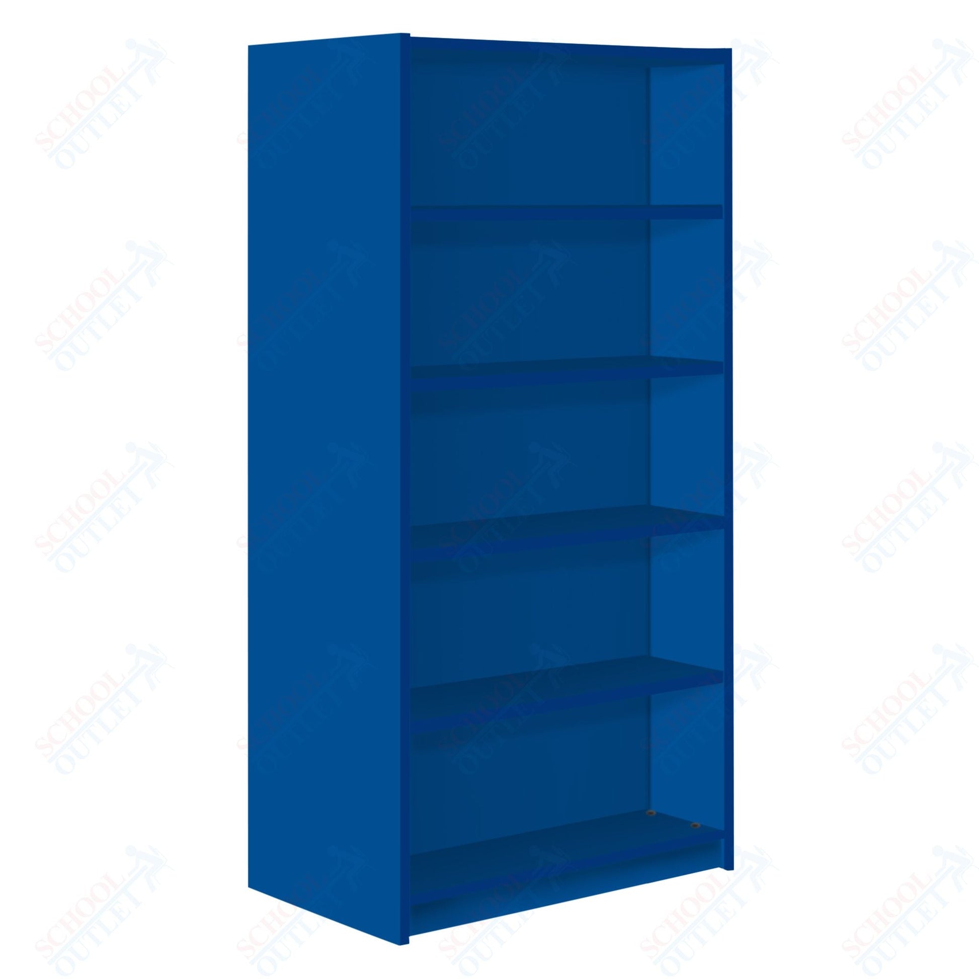 Double Face Starter 4 Adjustable Shelves each Face Bookcase (88257 Z74) - SchoolOutlet