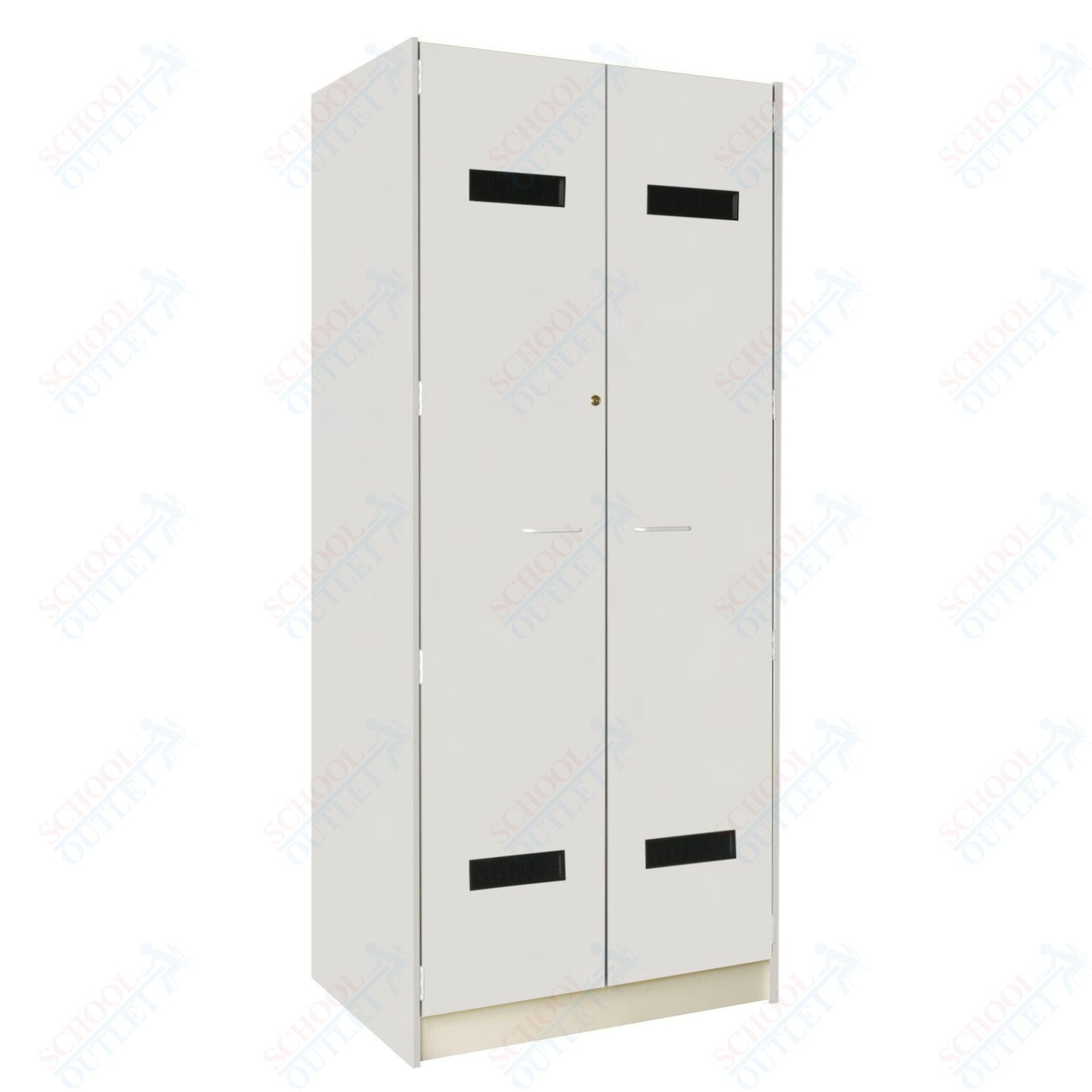 35" Wide Robe Storage with Lockable Solid Doors (89203 358424 D) - SchoolOutlet