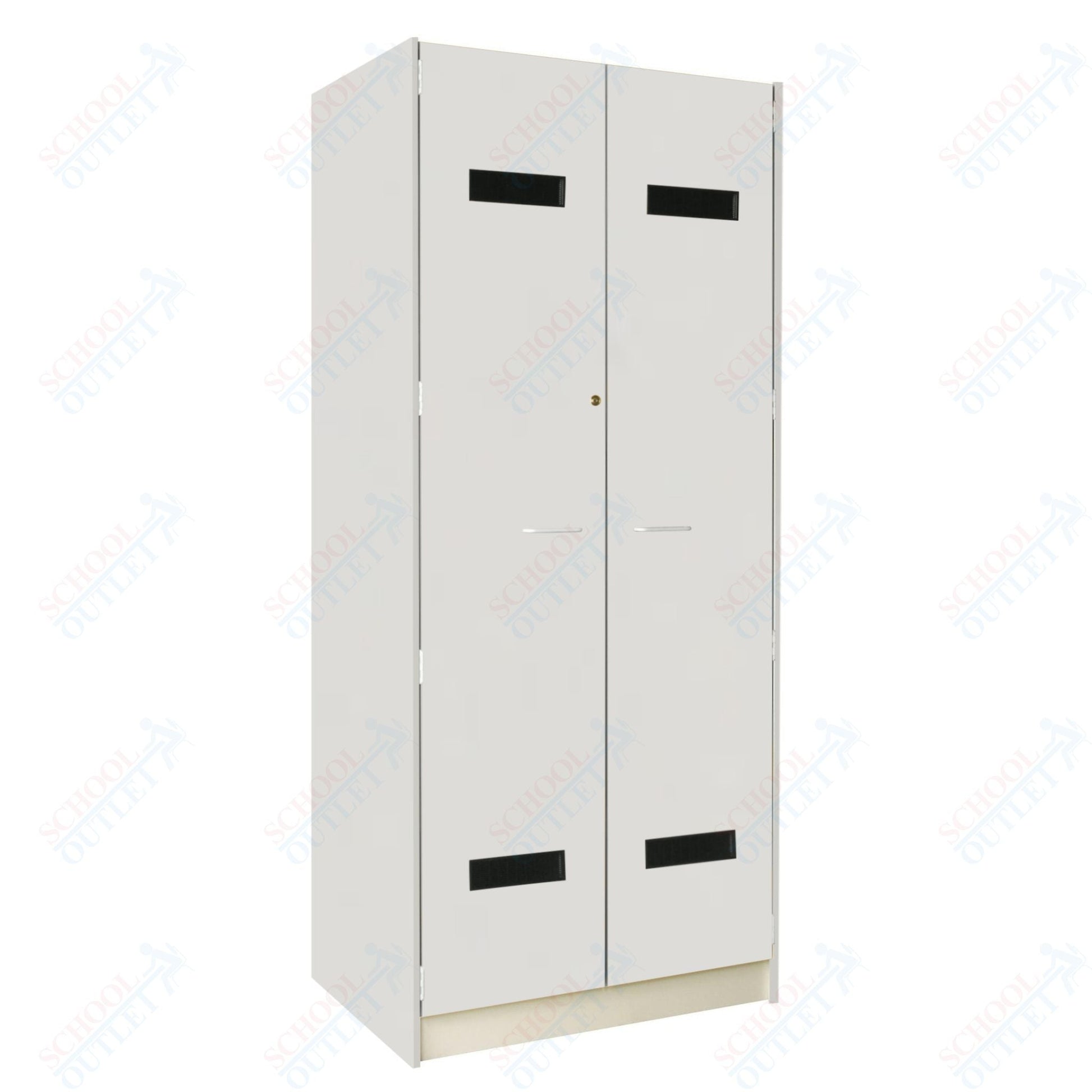 35" Wide Robe Storage with Lockable Solid Doors (89203 358424 D) - SchoolOutlet