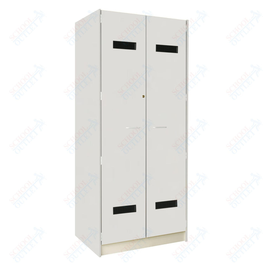 35" Wide Robe Storage with Lockable Solid Doors (89203 358424 D) - SchoolOutlet