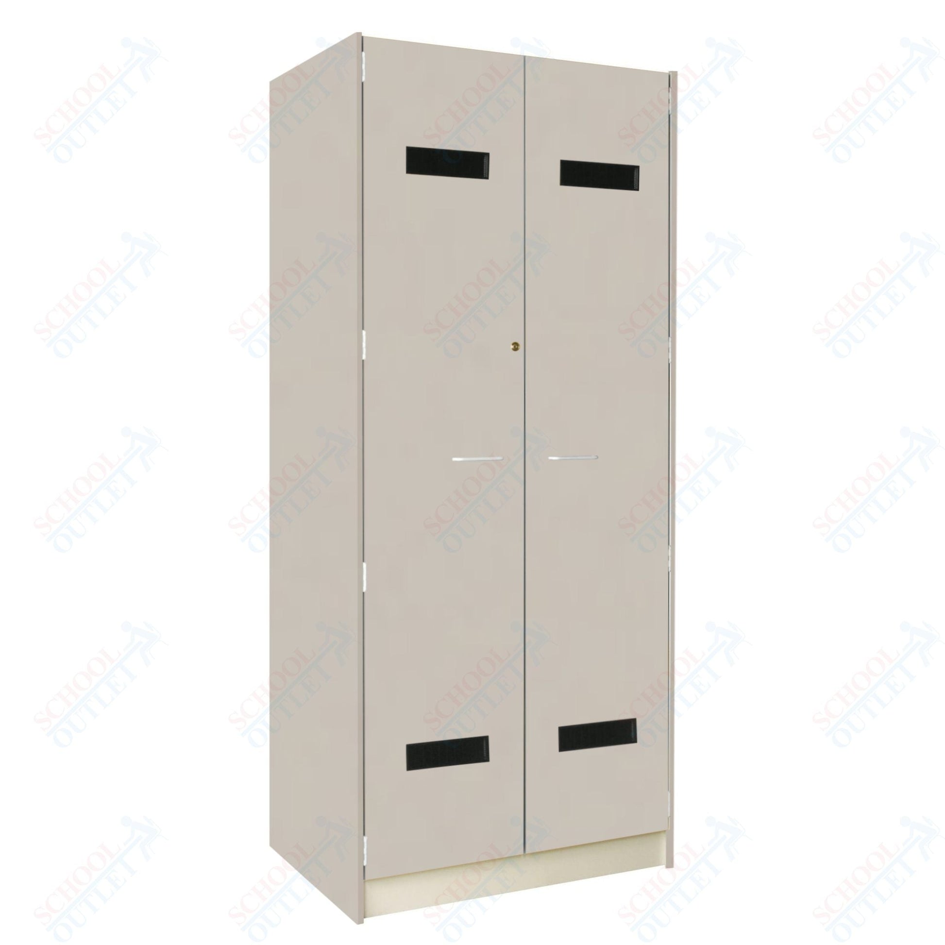 35" Wide Robe Storage with Lockable Solid Doors (89203 358424 D) - SchoolOutlet