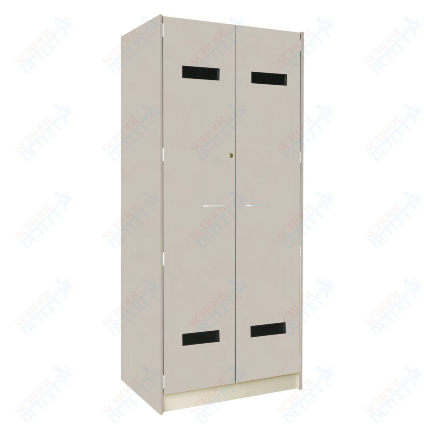 35" Wide Robe Storage with Lockable Solid Doors (89203 358424 D) - SchoolOutlet