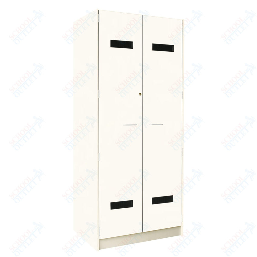 35" Wide Robe Storage with Lockable Solid Doors (89203 358424 D) - SchoolOutlet