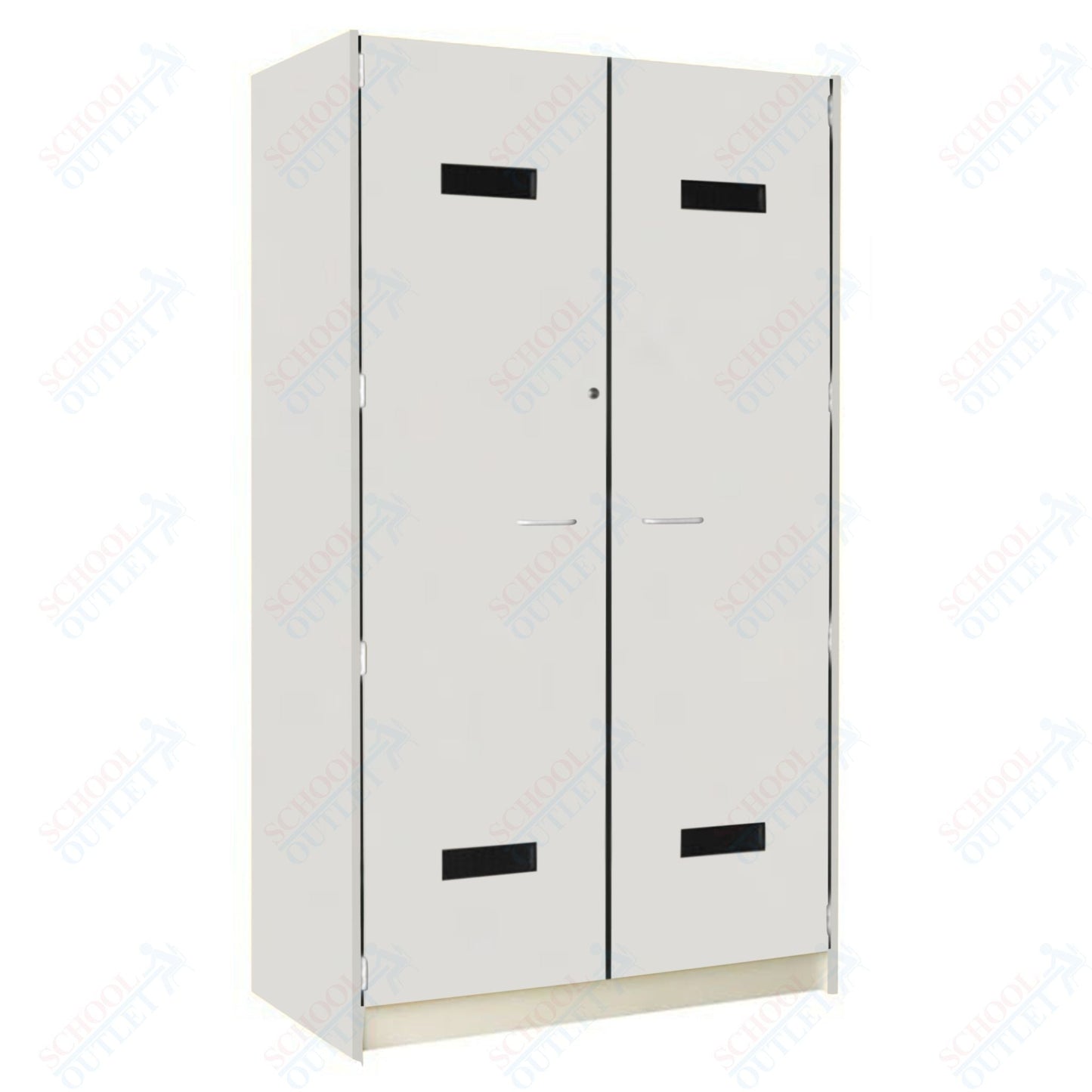 48" Wide Robe Storage with Lockable Solid Doors (89203 488424 D) - SchoolOutlet