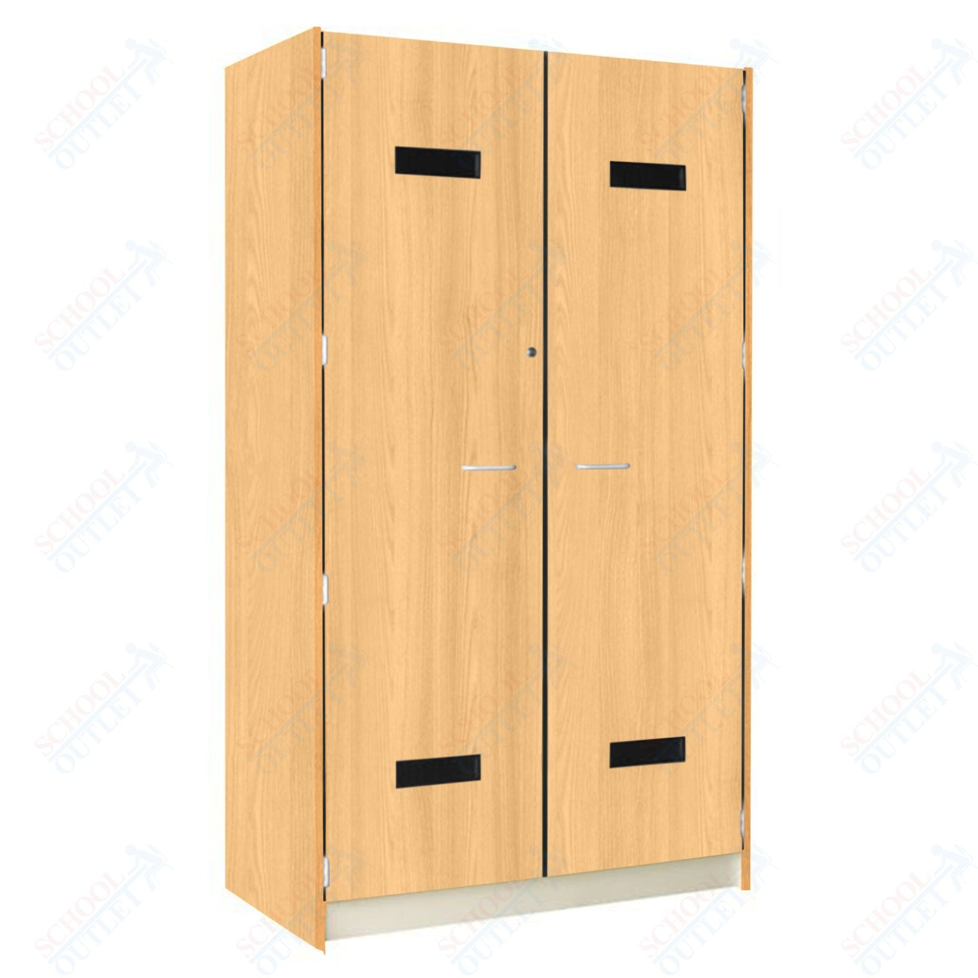 48" Wide Robe Storage with Lockable Solid Doors (89203 488424 D) - SchoolOutlet