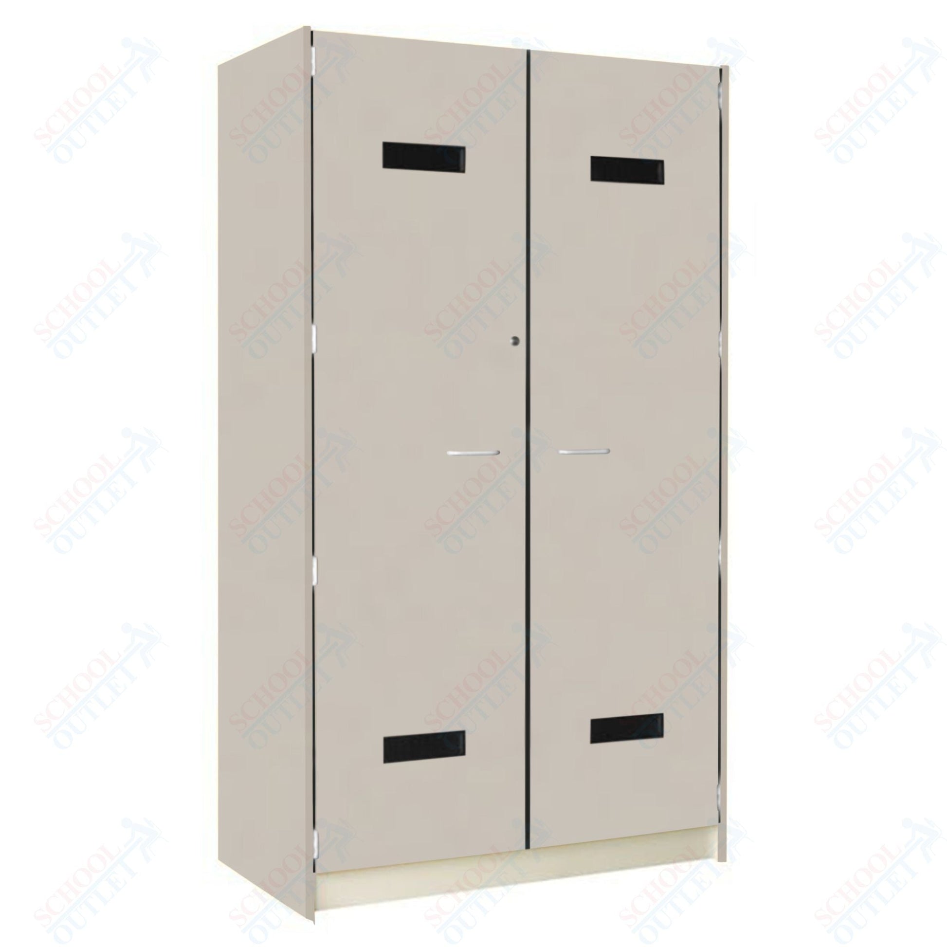 48" Wide Robe Storage with Lockable Solid Doors (89203 488424 D) - SchoolOutlet