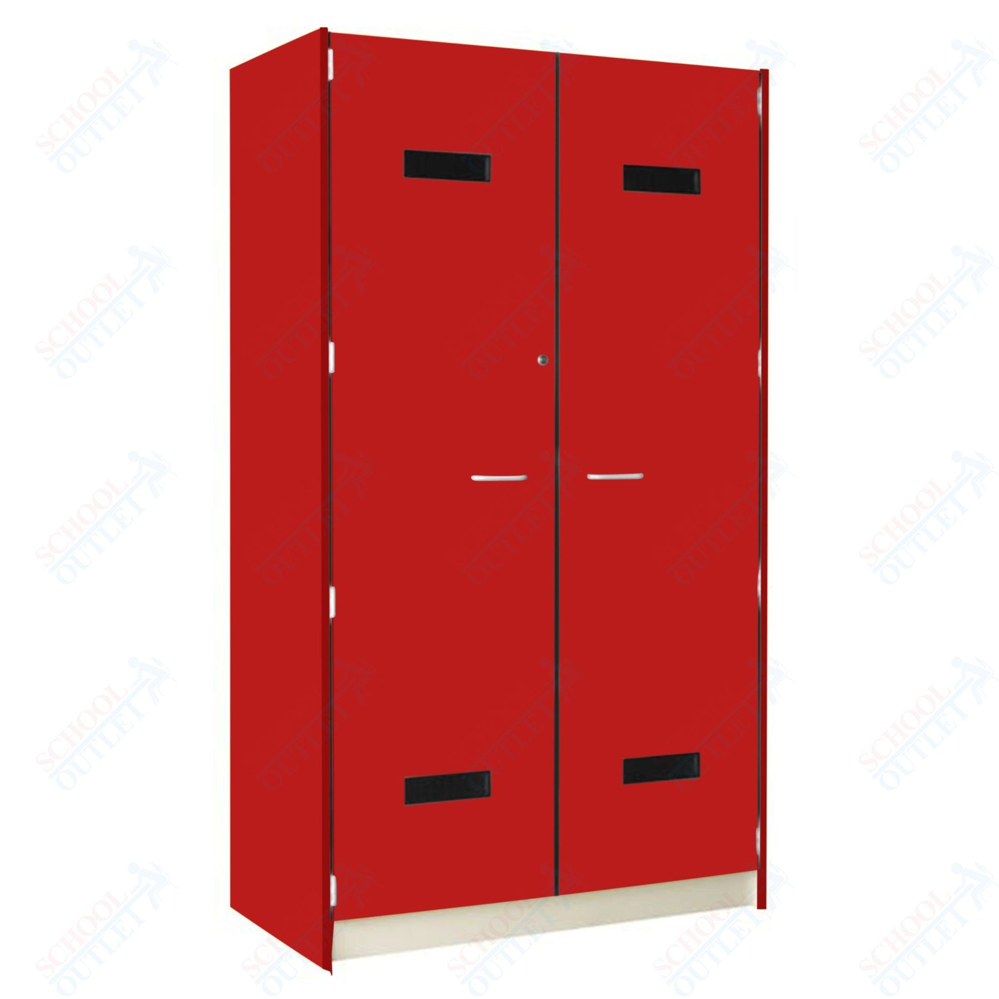 48" Wide Robe Storage with Lockable Solid Doors (89203 488424 D) - SchoolOutlet