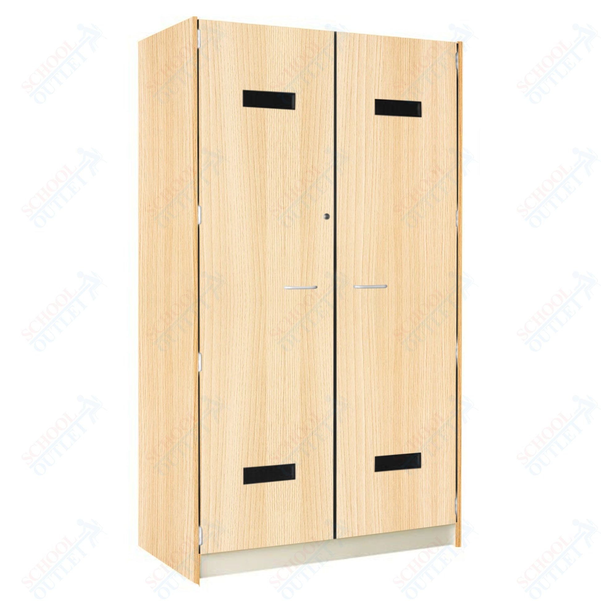 48" Wide Robe Storage with Lockable Solid Doors (89203 488424 D) - SchoolOutlet