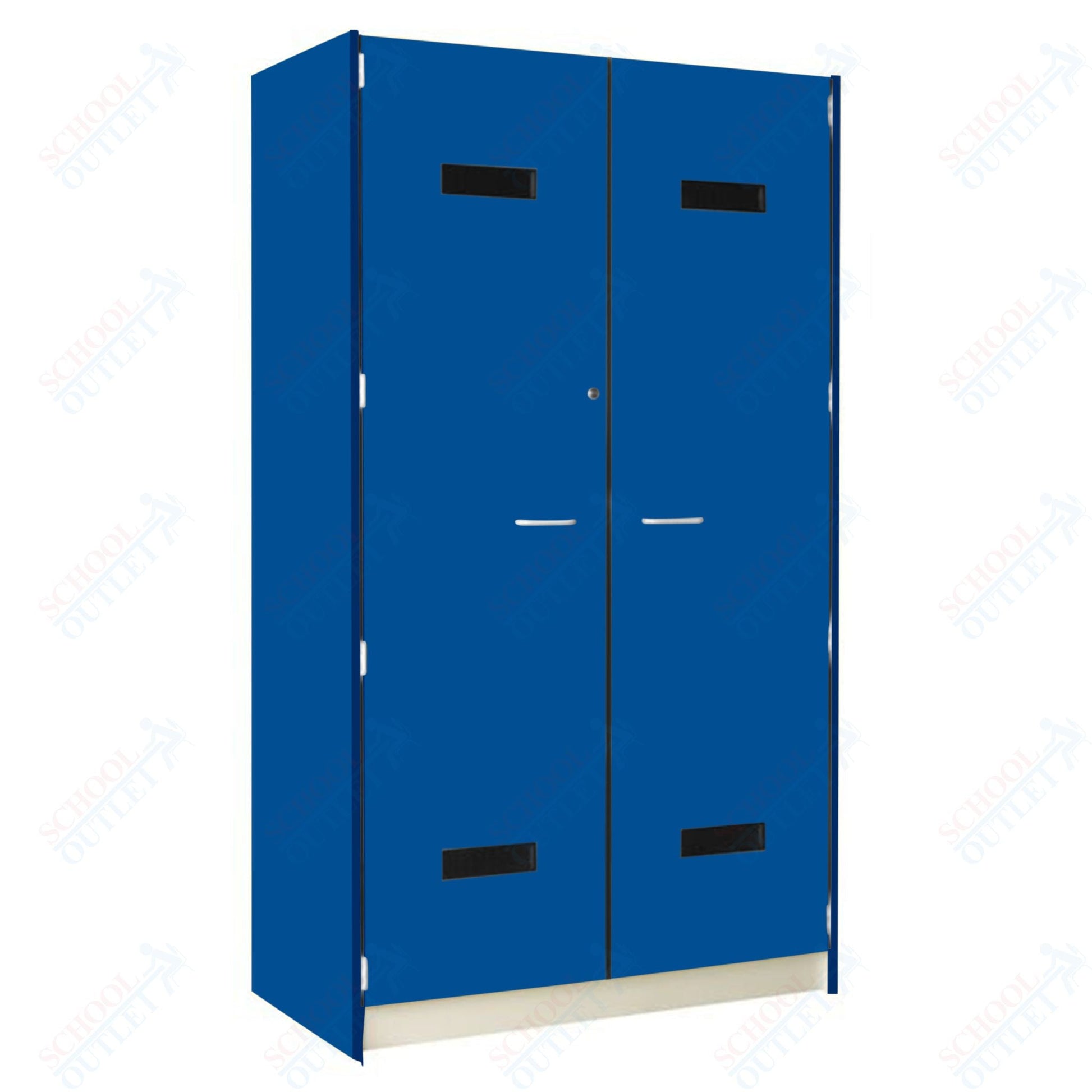 48" Wide Uniform Storage with Lockable Solid Doors (89207 488424 D) - SchoolOutlet