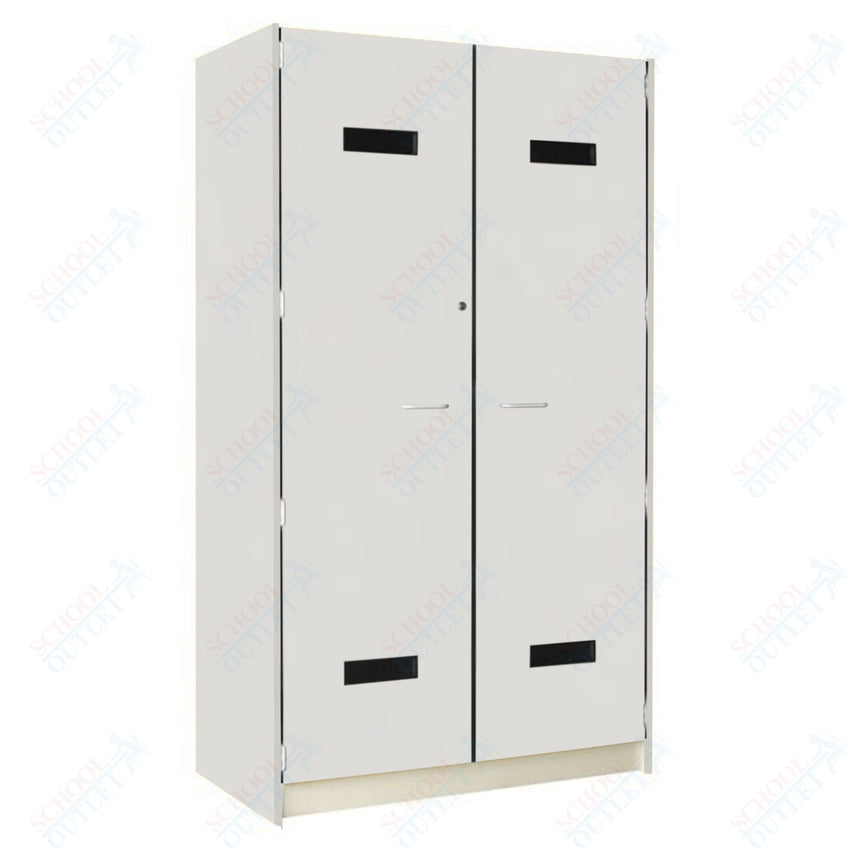 35" Wide Uniform/Hat Storage with Lockable Solid Doors (89215 358424 D) - SchoolOutlet