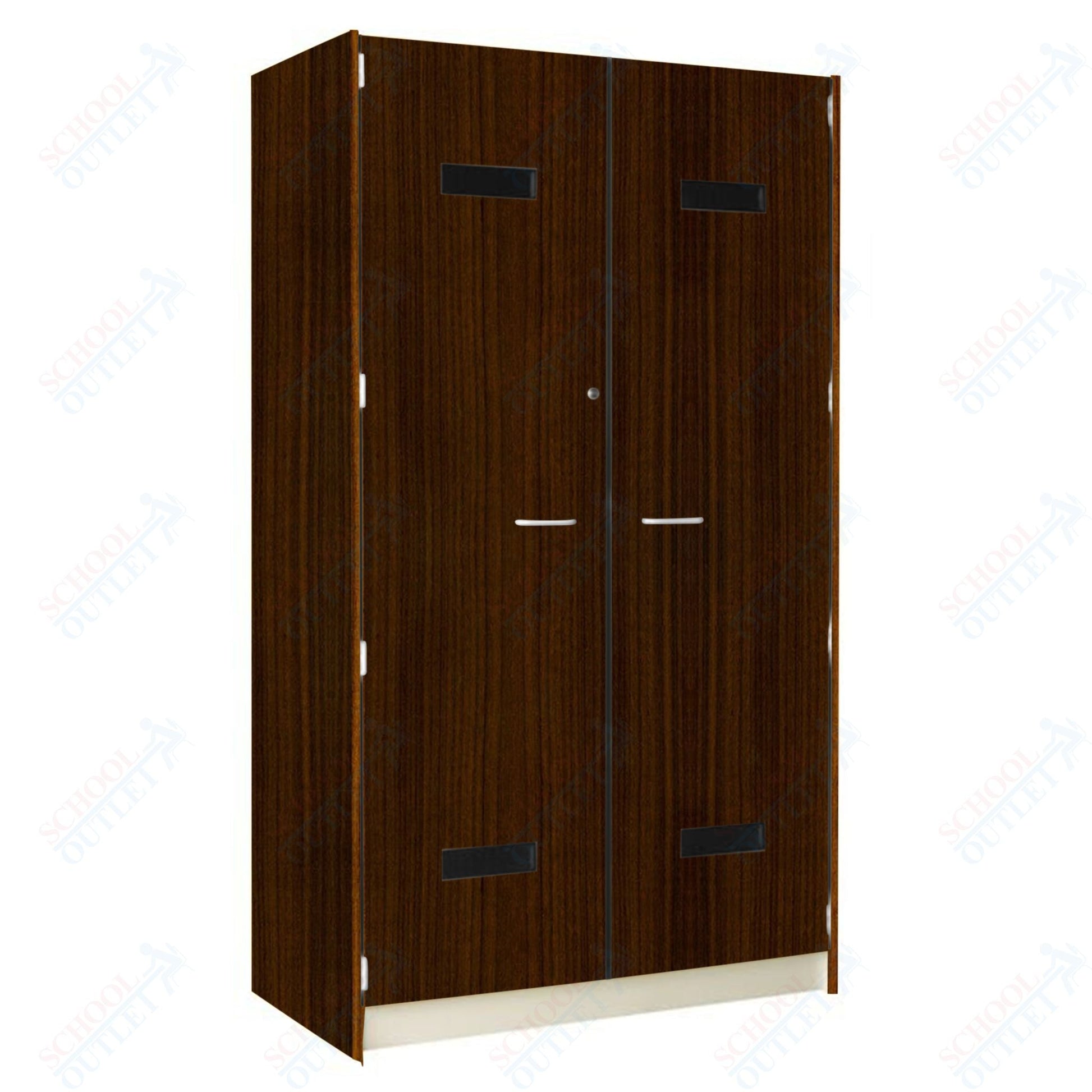 48" Wide Uniform/Hat Storage with Lockable Solid Doors (89215 488424 D) - SchoolOutlet