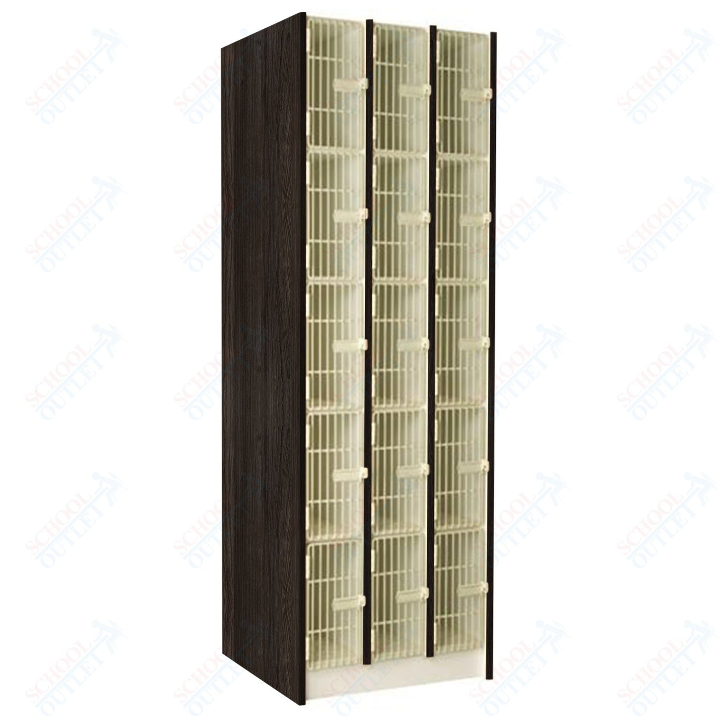 20" Deep Instrument Storage with Acousti - Grille Doors (89610 278420 A) - SchoolOutlet