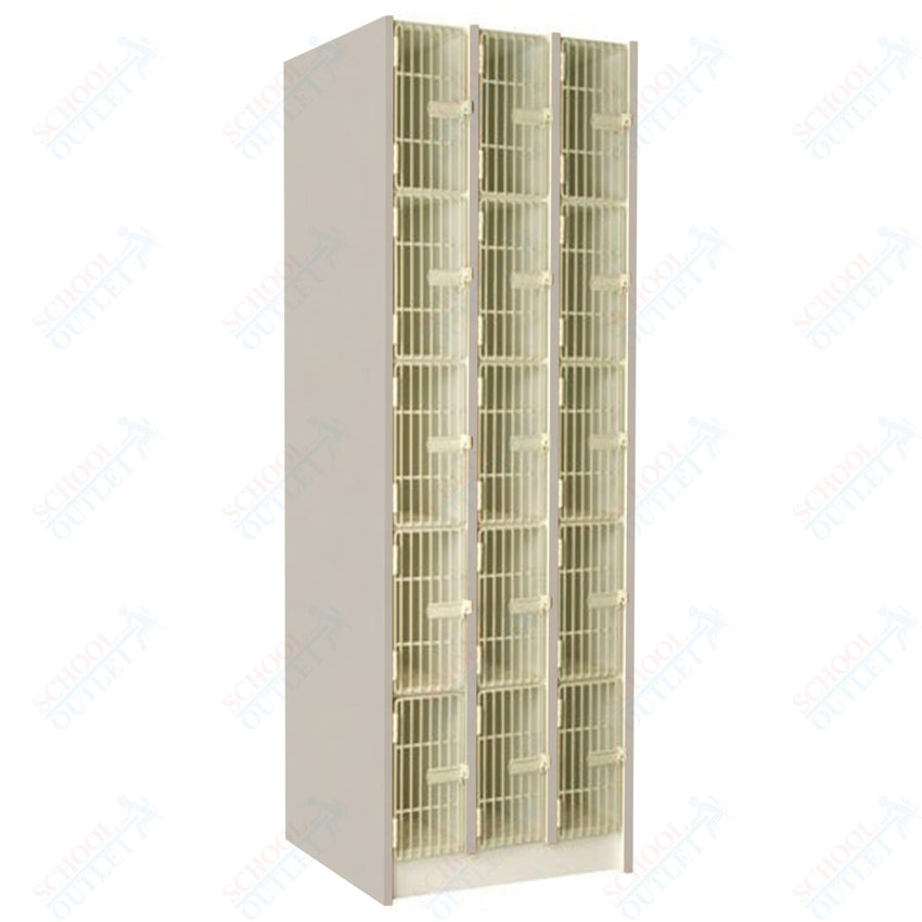 20" Deep Instrument Storage with Acousti - Grille Doors (89610 278420 A) - SchoolOutlet