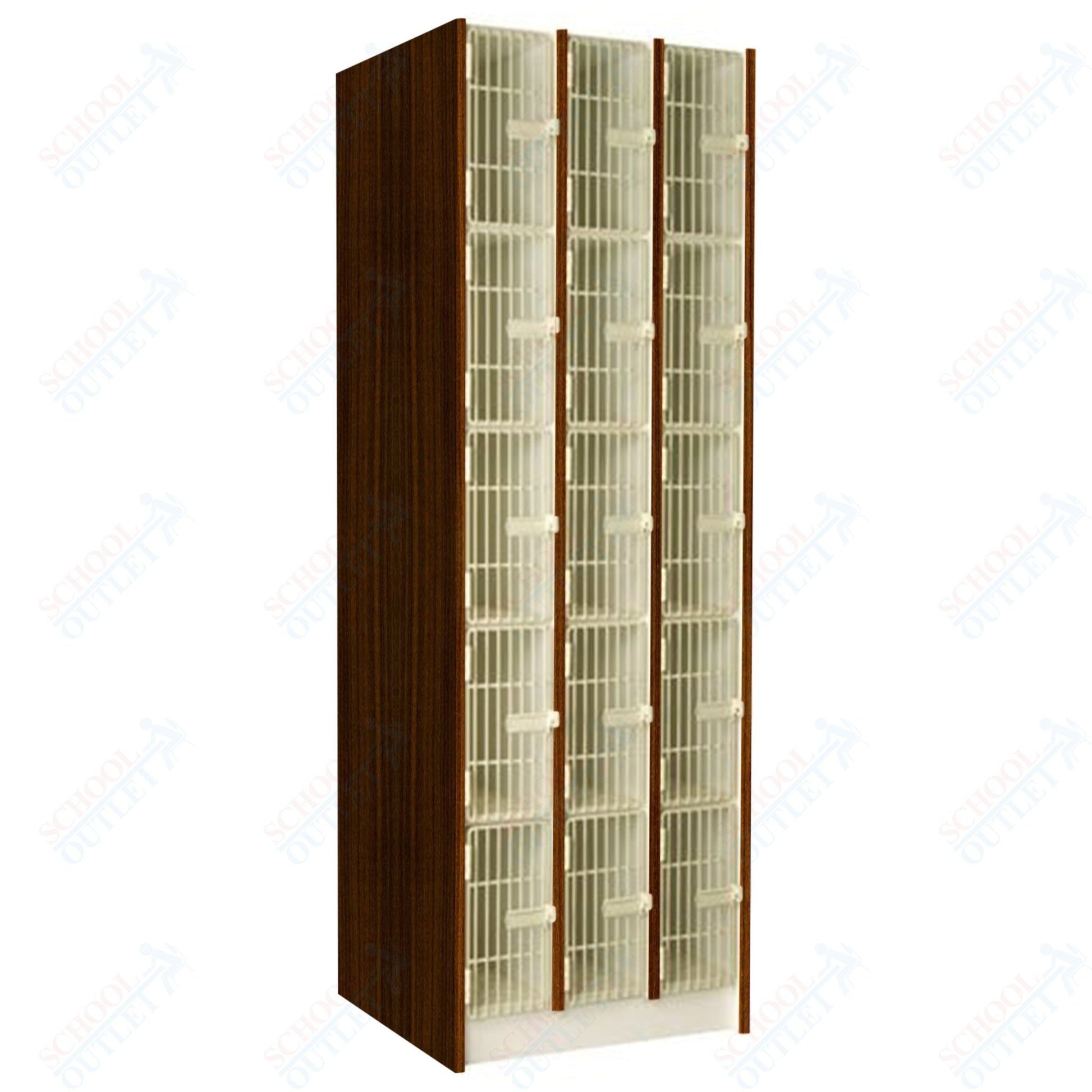 20" Deep Instrument Storage with Acousti - Grille Doors (89610 278420 A) - SchoolOutlet